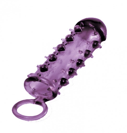 Закрытая фиолетовая насадка с пупырышками SAMURAI PENIS SLEEVE PURPLE - 14,5 см. - NMC - в Уссурийске купить с доставкой