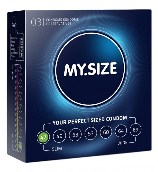 Презервативы MY.SIZE размер 47 - 3 шт. - My.Size - купить с доставкой в Уссурийске
