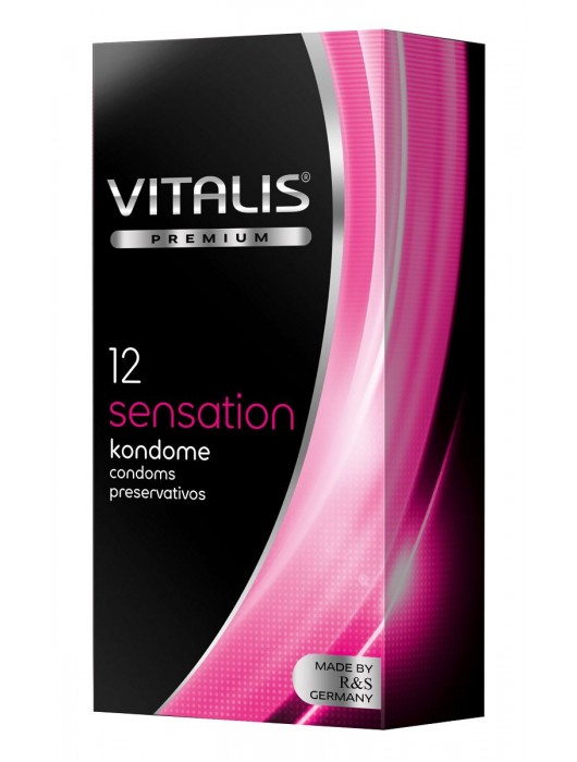Презервативы VITALIS PREMIUM sensation с пупырышками и кольцами - 12 шт. - Vitalis - купить с доставкой в Уссурийске