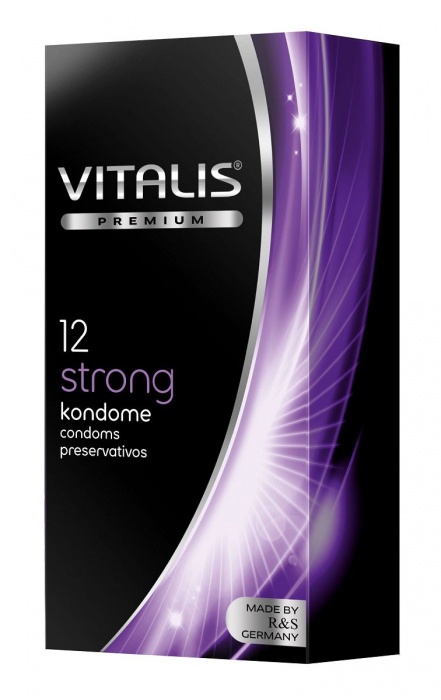 Презервативы с утолщённой стенкой VITALIS PREMIUM strong - 12 шт. - Vitalis - купить с доставкой в Уссурийске