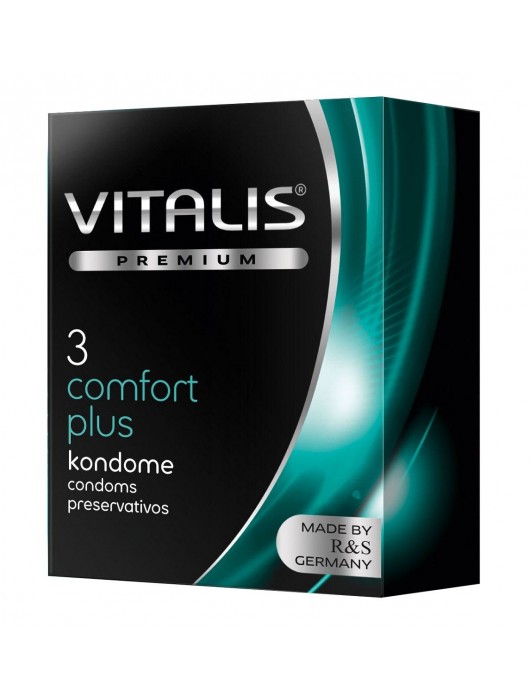 Контурные презервативы VITALIS PREMIUM comfort plus - 3 шт. - Vitalis - купить с доставкой в Уссурийске