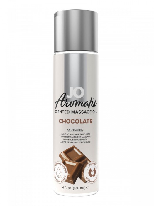 Массажное масло JO Aromatix Massage Oil Chocolate с ароматом шоколада - 120 мл. - System JO - купить с доставкой в Уссурийске