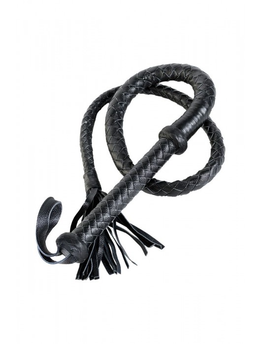 Длинный кожаный кнут с хлопушками на конце - ToyFa - купить с доставкой в Уссурийске