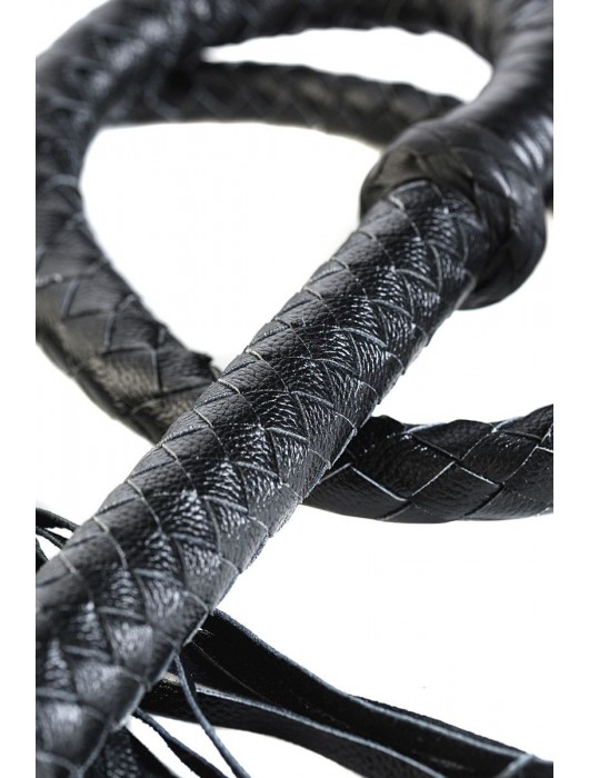 Длинный кожаный кнут с хлопушками на конце - ToyFa - купить с доставкой в Уссурийске