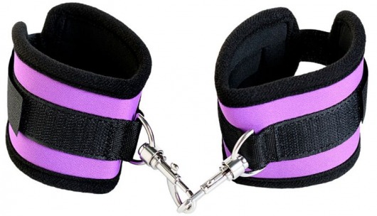 Наручники из неопрена фиолетового цвета - ToyFa - купить с доставкой в Уссурийске