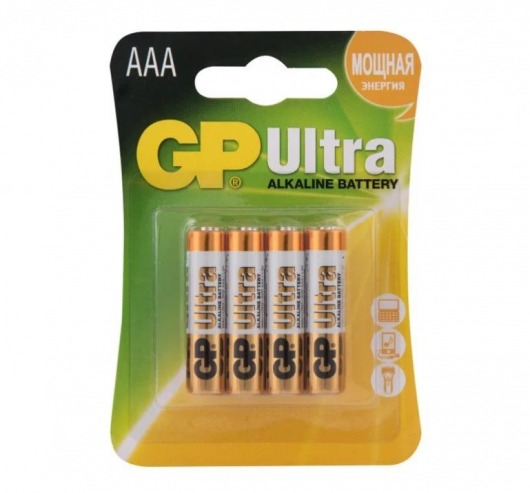 Батарейки алкалиновые GP Ultra Alkaline 24А AАA/LR03 - 4 шт. - Элементы питания - купить с доставкой в Уссурийске