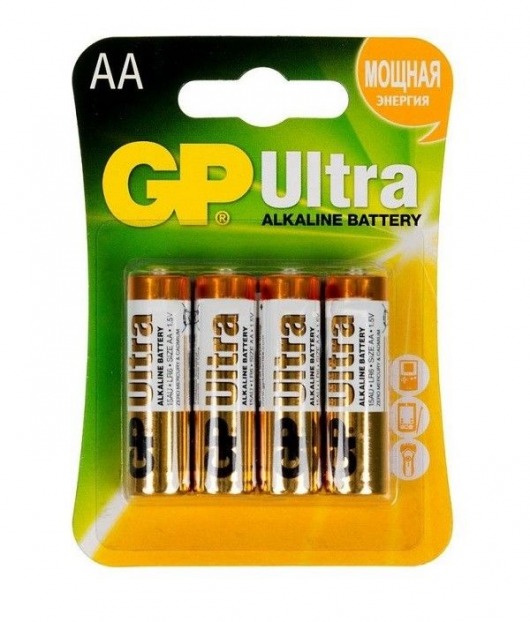 Батарейки алкалиновые GP Ultra Alkaline AA/LR6 - 4 шт. - Элементы питания - купить с доставкой в Уссурийске