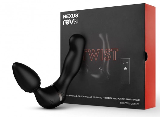 Черный гибридный вибромассажер Nexus Revo Twist - Nexus Range - в Уссурийске купить с доставкой