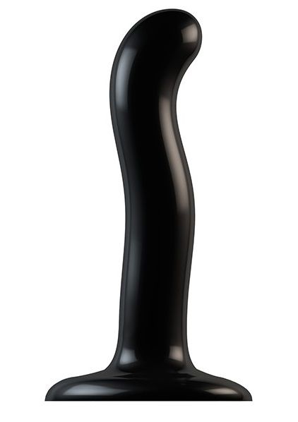 Черный фаллоимитатор-насадка Strap-On-Me P G spot Dildo size S - 16,4 см. - Strap-on-me - купить с доставкой в Уссурийске