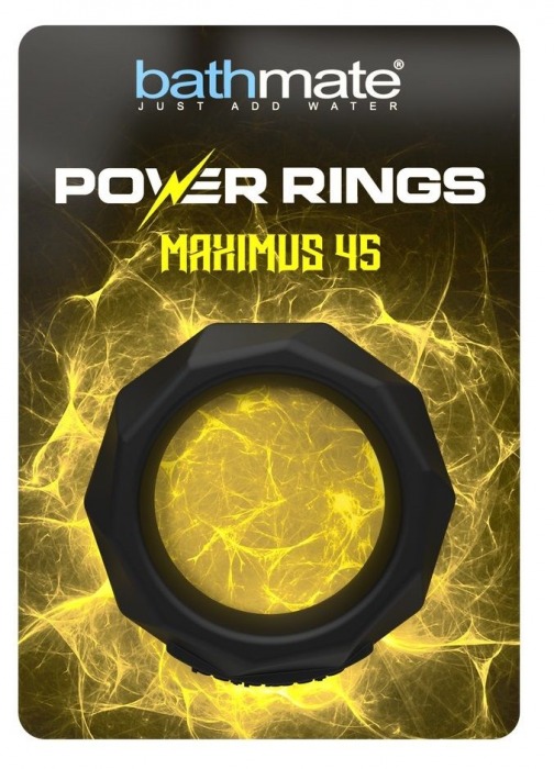Черное эрекционное кольцо Maximus 45 - Bathmate - в Уссурийске купить с доставкой