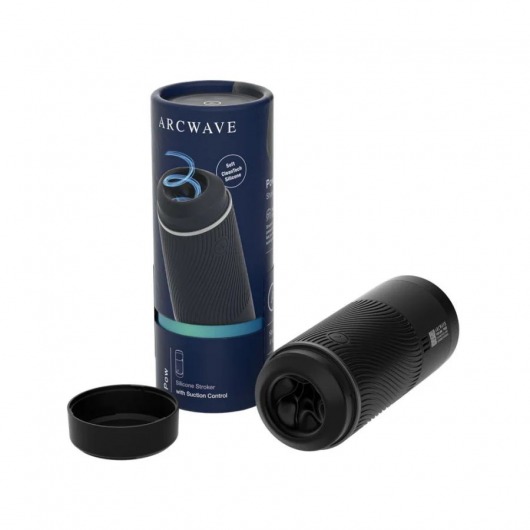 Черный мастурбатор с контролем всасывания Arcwave Pow Stroker - Arcwave - в Уссурийске купить с доставкой