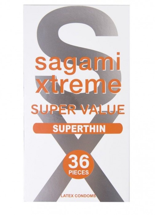 Ультратонкие презервативы Sagami Xtreme Superthin - 36 шт. - Sagami - купить с доставкой в Уссурийске