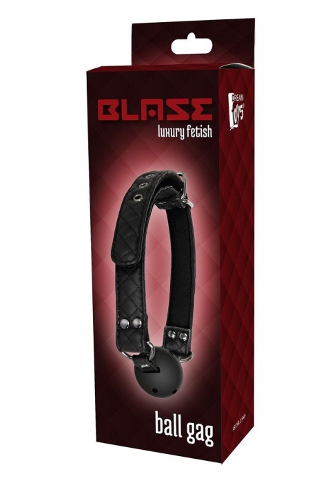 Черный кляп-шарик BALL GAG DIAMOND - Dream Toys - купить с доставкой в Уссурийске