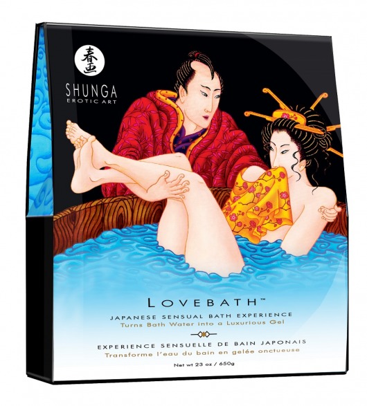 Соль для ванны Lovebath Ocean temptation, превращающая воду в гель - 650 гр. - Shunga - купить с доставкой в Уссурийске