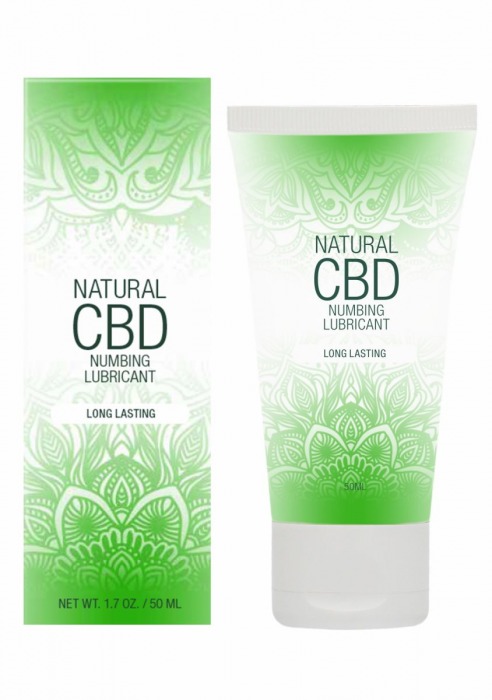 Лубрикант с пролонгирующим эффектом Natural CBD Numbing Lubricant - 50 мл. - Shots Media BV - купить с доставкой в Уссурийске