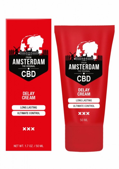 Крем-пролонгатор CBD from Amsterdam Delay Cream - 50 мл. - Shots Media BV - купить с доставкой в Уссурийске