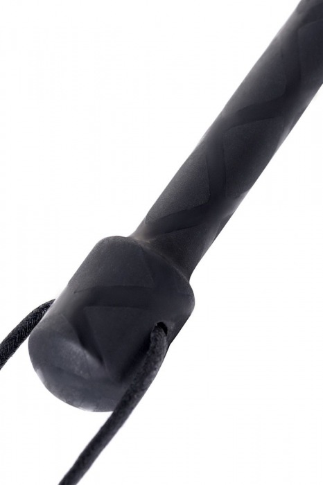 Чёрный стек с совой на кожаном наконечнике - 24 см. - ToyFa - купить с доставкой в Уссурийске