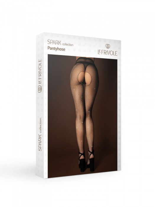 Сетчатые колготки с искрящимися стразами - Le Frivole купить с доставкой