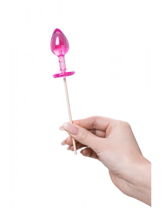 Розовый леденец  в форме анальной втулки со вкусом айриш крим - 29 гр. - Sosuчki - купить с доставкой в Уссурийске