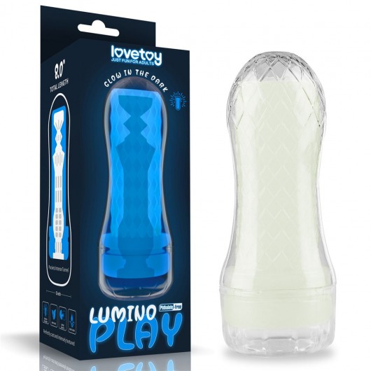 Светящийся в темноте мастурбатор Lumino Play Masturbator Pocketed - Lovetoy - в Уссурийске купить с доставкой