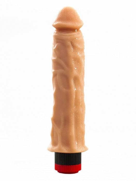 Телесный вибромассажер с ионами серебра №9 - 19,5 см. - Джага-Джага