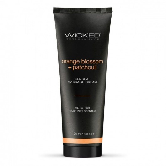 Массажный легкий крем WICKED Orange Blossom plus Patchouli - 120 мл. - Wicked - купить с доставкой в Уссурийске