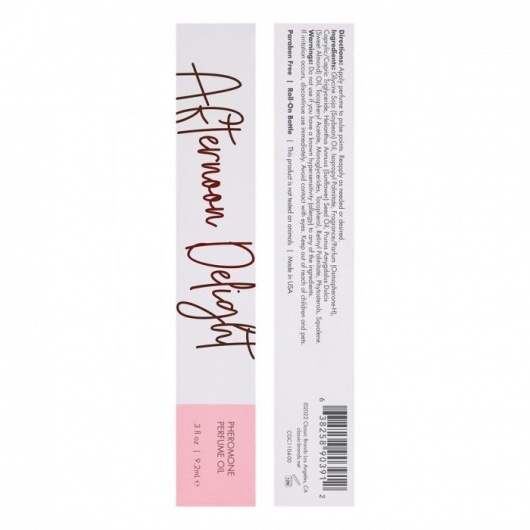 Масло с феромонами CG Afternoon Delight с тропическим цветочным ароматом - 9,2 мл. -  - Магазин феромонов в Уссурийске