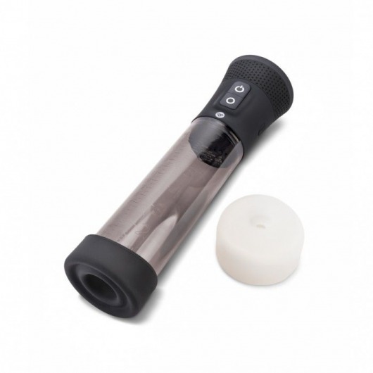 Черная автоматическая вакуумная помпа Pink Vibe с 2 уплотнительными кольцами - Pink Vibe - в Уссурийске купить с доставкой