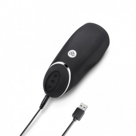 Черный перезаряжаемый мастурбатор для мужчин Pink Vibe - Pink Vibe - в Уссурийске купить с доставкой