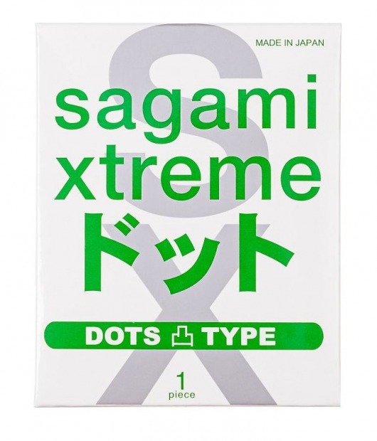 Презерватив Sagami Xtreme Type-E с точками - 1 шт. - Sagami - купить с доставкой в Уссурийске