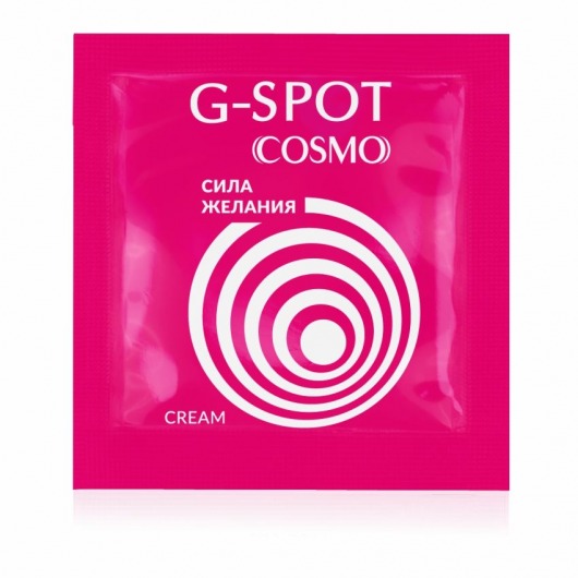 Стимулирующий интимный крем для женщин Cosmo G-spot - 2 гр. - Биоритм - купить с доставкой в Уссурийске