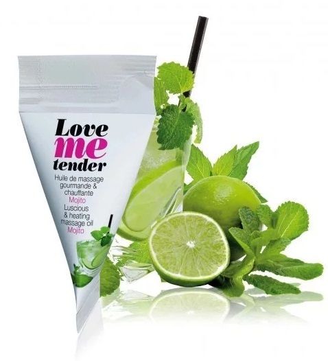 Съедобное согревающее массажное масло Love Me Tender Mojito с ароматом мохито - 10 мл. - Love to Love - купить с доставкой в Уссурийске