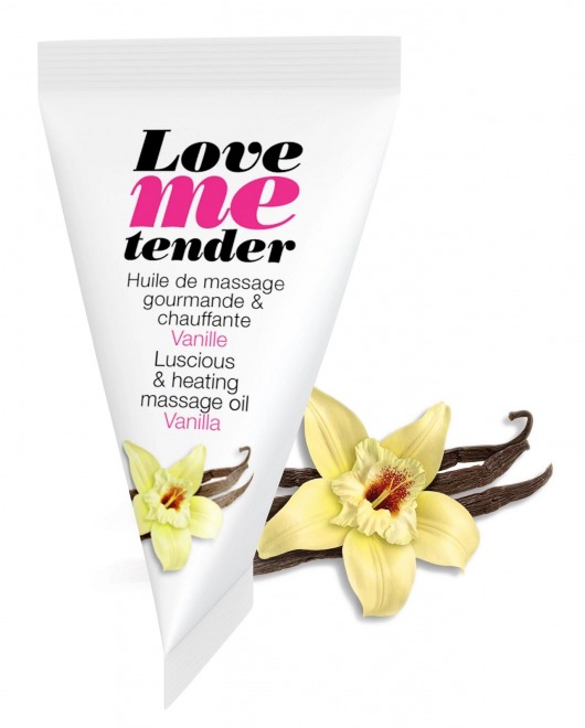 Съедобное согревающее массажное масло Love Me Tender Vanilla с ароматом ванили - 10 мл. - Love to Love - купить с доставкой в Уссурийске