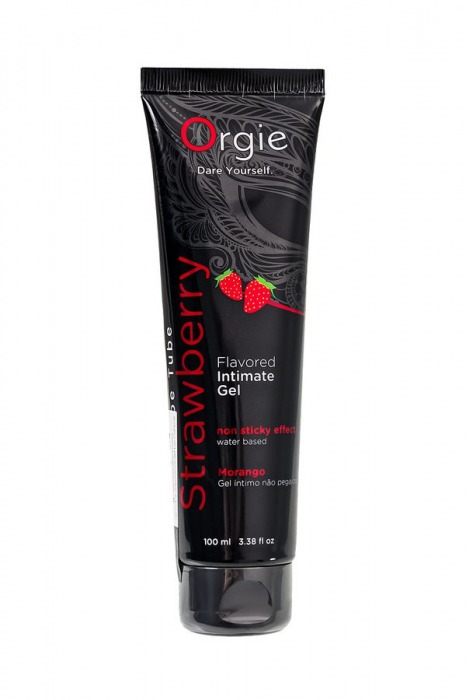 Интимный гель на водной основе Lube Tube Strawberry с клубничным вкусом - 100 мл. - ORGIE - купить с доставкой в Уссурийске