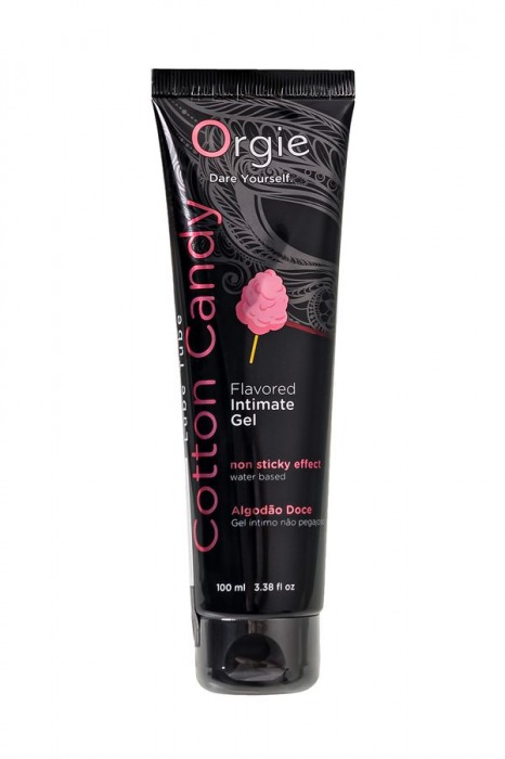 Интимный гель на водной осное Lube Tube Cotton Candy со вкусом сахарной ваты - 100 мл. - ORGIE - купить с доставкой в Уссурийске