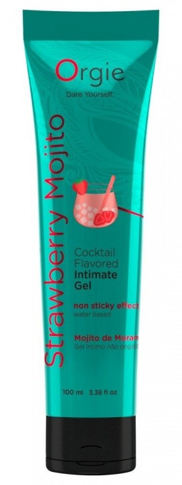 Съедобный интимный гель Orgie Lube Tube Cocktail Strawberry Mojito - 100 мл. - ORGIE - купить с доставкой в Уссурийске