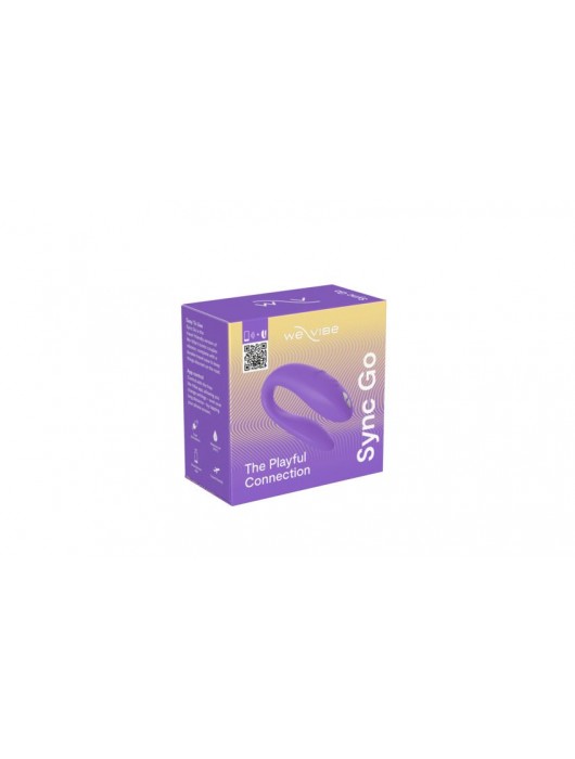 Фиолетовый вибромассажер для пар We-Vibe Sync Go - We-vibe