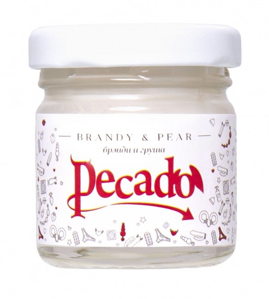 Массажная свеча Brandy   Pear - 35 мл. - Pecado - купить с доставкой в Уссурийске