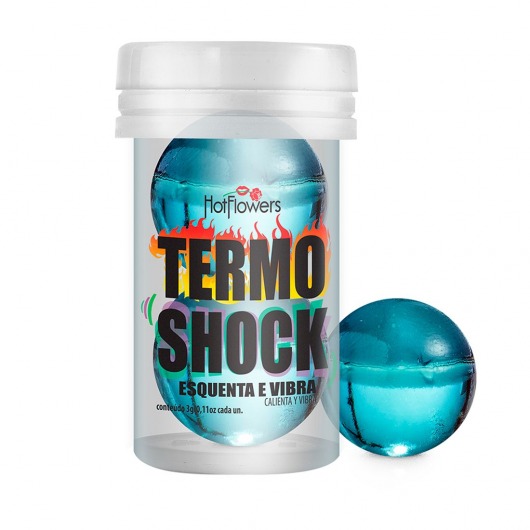 Интимный гель Termo Shock Hot Ball с разогревающе-покалывающим эффектом (2 шарика по 3 гр.) - HotFlowers - купить с доставкой в Уссурийске