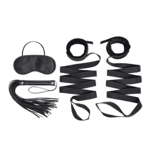 Эротический набор 4PC Bondage Bed Strap   Flogger Kit - Lux Fetish - купить с доставкой в Уссурийске