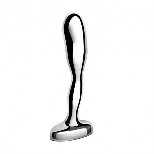 Стальной стимулятор простаты Stainless Steel Prostate Plug - 11,5 см. - b-Vibe - в Уссурийске купить с доставкой