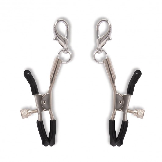 Большой эротический набор из 12 предметов Interchangeable Collar   Nipple Clips Set - Lux Fetish - купить с доставкой в Уссурийске