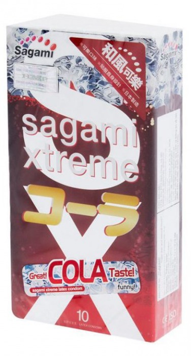 Ароматизированные презервативы Sagami Xtreme COLA - 10 шт. - Sagami - купить с доставкой в Уссурийске