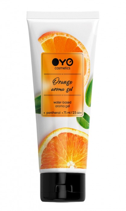 Лубрикант на водной основе OYO Aroma Gel Orange с ароматом апельсина - 75 мл. - OYO - купить с доставкой в Уссурийске