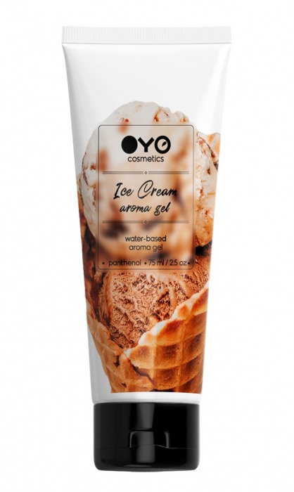 Лубрикант на водной основе OYO Aroma Gel Ice Cream с ароматом пломбира - 75 мл. - OYO - купить с доставкой в Уссурийске