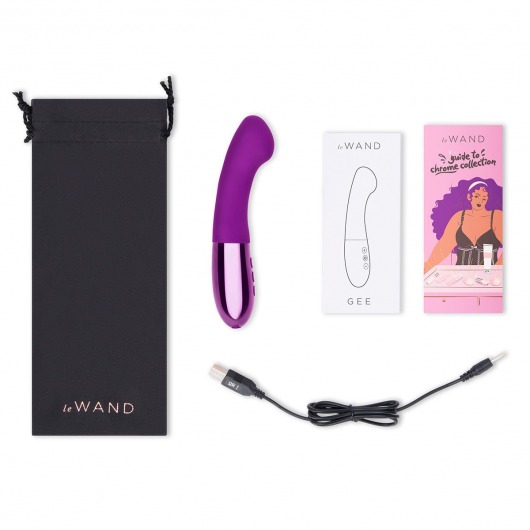 Фиолетовый вибростимулятор для G-точки Gee - 16,6 см. - Le Wand