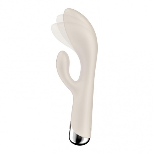 Телесный вибратор-кролик с ротацией Spinning Rabbit 1 - 20 см. - Satisfyer