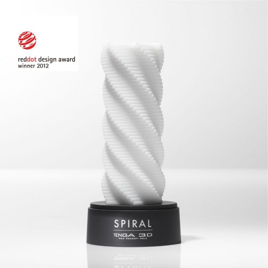 Белый 3D мастурбатор SPIRAL - Tenga - в Уссурийске купить с доставкой