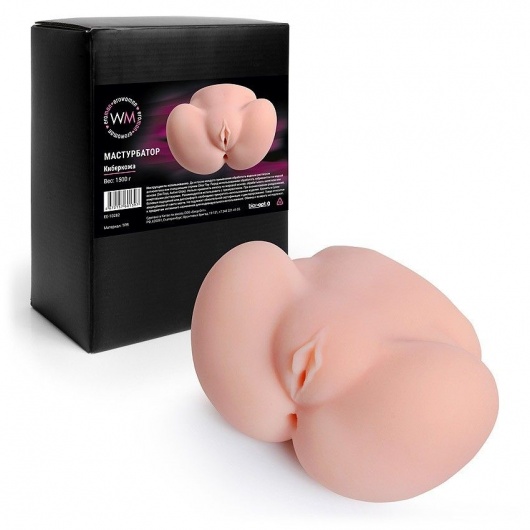 Реалистичный мастурбатор с двумя функциональными отверстиями - Erowoman-Eroman - в Уссурийске купить с доставкой