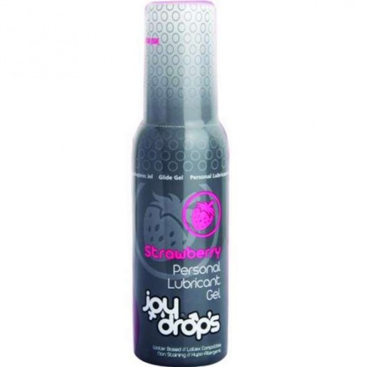 Смазка на водной основе со вкусом клубники JoyDrops Strawberry - 100 мл. - JoyDrops - купить с доставкой в Уссурийске